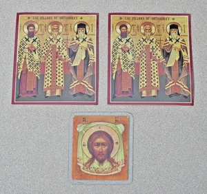 Lot of Three (3) Vintage Orthodox Christian Cards - Picture 1 of 3