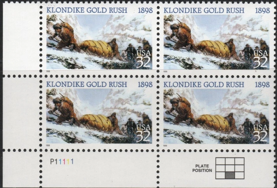 US Scott #3235 Plate block of 4, #P11111 LL, MNH - Image 1 of 1