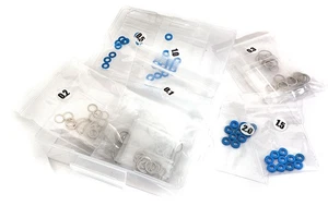 Verschiedene Distanzscheiben, Unterlegscheiben & Unterlegscheiben Kit mit Aufbewahrungsbox für RC Anwendung - Bild 1 von 3