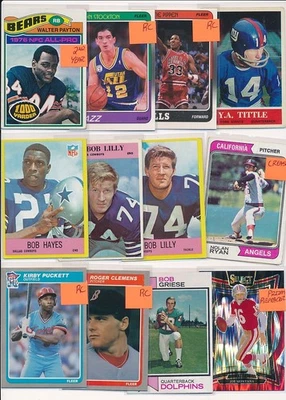 ENORME LOTE DE COLECCIÓN DE TARJETAS DEPORTIVAS #'D CAMISETA DE NOVATO VINTAGE LIQUIDACIÓN DE INVENTARIO $  Foto 1 de 4