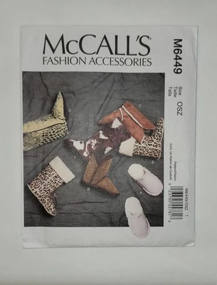 McCall's Patterns M6449 Slippers and Booties Adult Fashion Accessories - Image 1 of 4