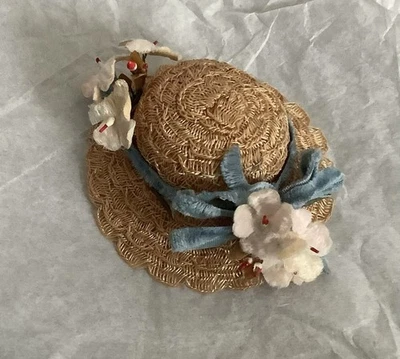 "Sombrero de paja vintage para muñeca de 8"" años 50 se adapta a Madame Alex Wendy Ginny Vogue Muffie Ginger" Foto 1 de 4