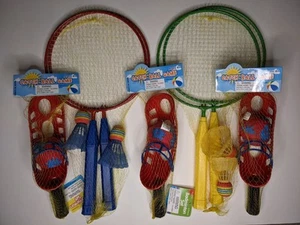 Games Assortment New Badminton Set and Catch Ball Game Kids Outdoor Water Play - Picture 1 of 3