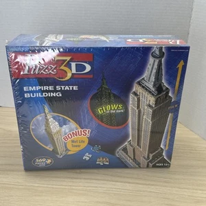 Puzz 3D Empire State Building +Bonus Met Life Tower 468 Pieces Glows In Dark Puz - Picture 1 of 3