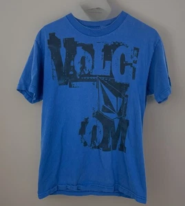 Vtg 00s Volcom Stone Logo Tee - Blue Men's Medium Graphic Shirt - Picture 1 of 7