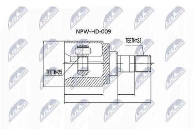 Kit de joints NTY NPW-HD-009, arbre de transmission pour HONDA - Photo 1/4