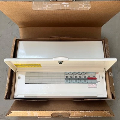 Hager 14 Way Consumer Unit Populated 100A Main Switch + 5 type A RCBO 10/16 Amp - Image 1 of 4