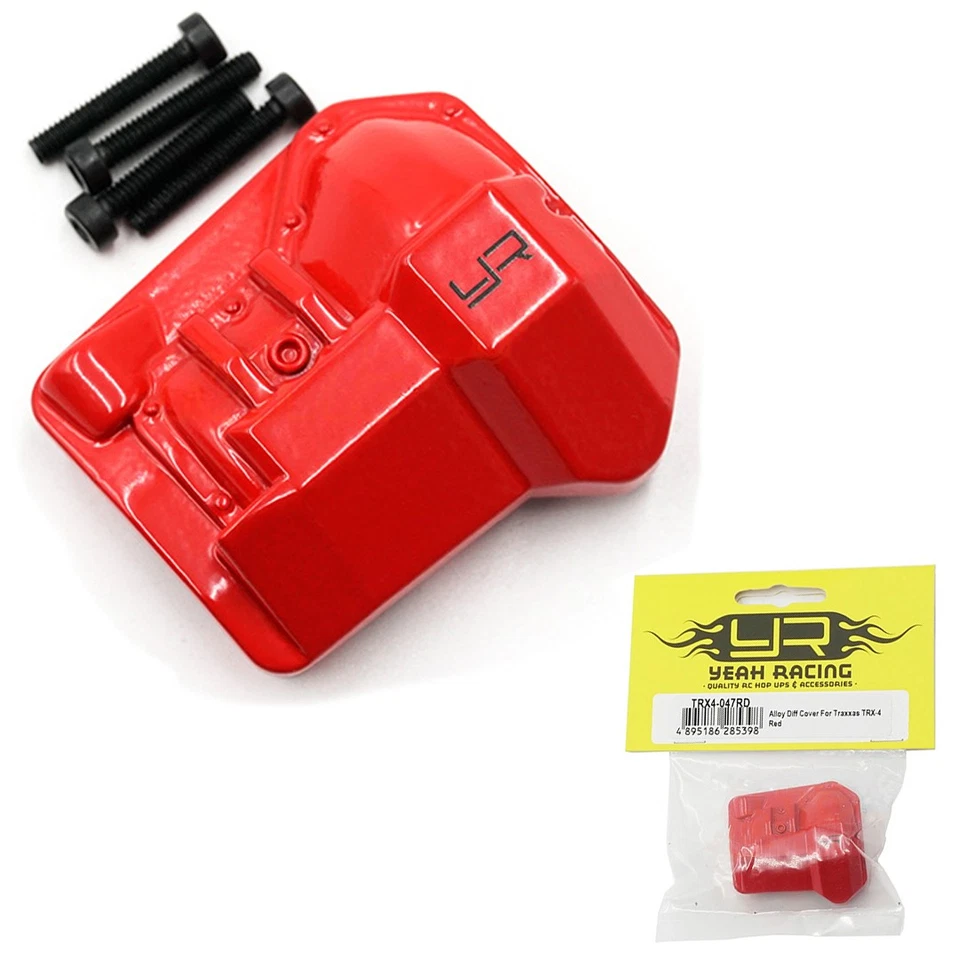 NEW Yeah Racing TRX4-047RD Alloy Diff Cover : Traxxas TRX-4 Red - Image 1 of 1