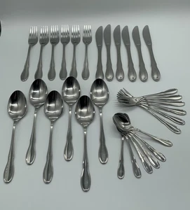 WMF Luxemburg Cromargan 6 Personen 30 Teile Speise- Menübesteck mit Kaffeelöffel - Bild 1 von 12