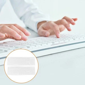 2 Pcs Keyboard Cap Anti-keyboard Cover Travel Covers Transparent - Afbeelding 1 van 12