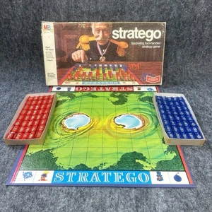 HTF RARE Vintage 1977 Stratego Board Game Complete Pieces Made In USA Strategy - Picture 1 of 15