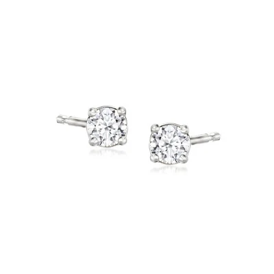 Ross-Simons 0.20 ct. t.w. Lab-Grown Diamond Stud Earrings in Sterling Silver - Image 1 of 4