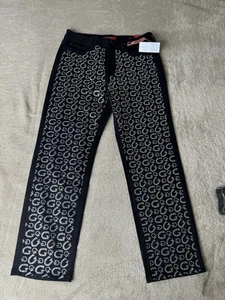 Guess Strass G schwarze Jeans Slim Straight Leg Größe 10/30 - Bild 1 von 15