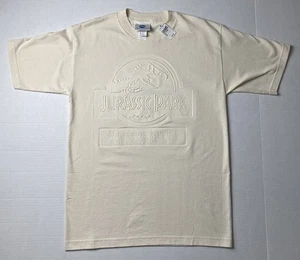 Vintage 1997 Jurassic Park T Shirt Size Medium Universal Studios Embossed NWT - Picture 1 of 8