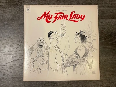 My Fair Lady 20th Anniversary Production HIRSCHFELD COVER Vinyl LP Record 1976 - Image 1 of 4