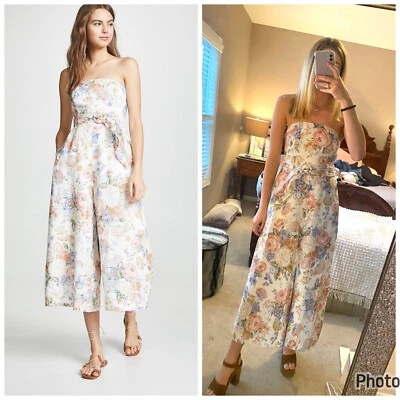 Mono Zimmermann Bowie Sin Tirantes Estampado Floral Lino Talla US 4?? Foto 1 de 4