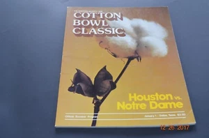 1979 COTTON BOWL CLASSIC - HOUSTON VS. NOTRE DAME PROGRAM - GREAT CONDITI - RARE - Picture 1 of 4