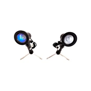 FT Photo Equipment Lights (120V) Set of 2 Built-in-Tripod Black Adjustable - Picture 1 of 11
