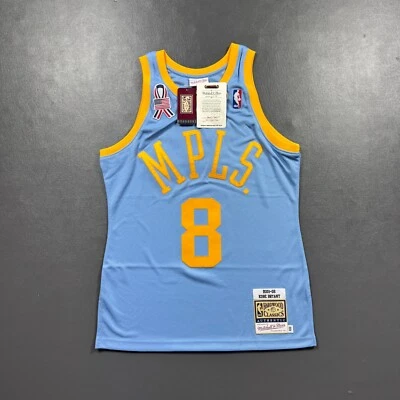 100% Authentic Kobe Bryant Mitchell Ness 01 02 MPLS Lakers Jersey Size 40 M - Image 1 of 4
