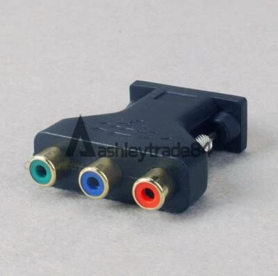 UN COMPONENTE RCA YUV YPbPr video a VGA estilo D-sub HD 15 pines adaptador de video - Imagen 1 de 3