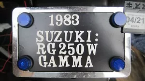 NEW BLUE SAFETY REFLECTOR SCREW FOR LICENSE PLATE - Picture 1 of 1