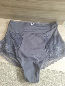 Black High Waist Lace Thong Panty 3 Pack - Picture 1 of 2