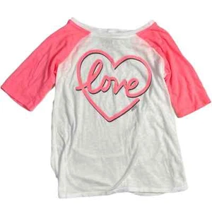 Justice LOVE Tshirt sz 10 girls - Picture 1 of 3