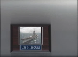 USS MISSOURI PLACA MARINA EE. UU. BARCO ACORAZADO - Imagen 1 de 1