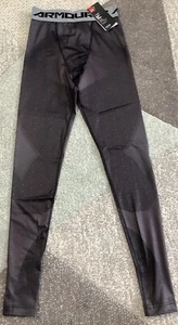 Men's Under Armour ColdGear Graphic Leggings Black Small NWT $60 UA 1282001 - Picture 1 of 20