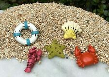Miniature Fairy Garden Accessories Set of 5 Mini Beach Sea Life ~ Buy 3 Save $6