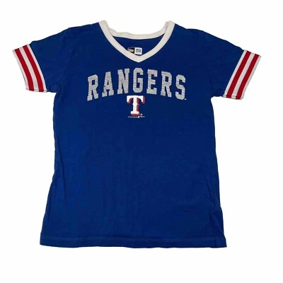 New Era Texas Rangers Baseball T Shirt Girls Size 14/16 - Image 1 of 4