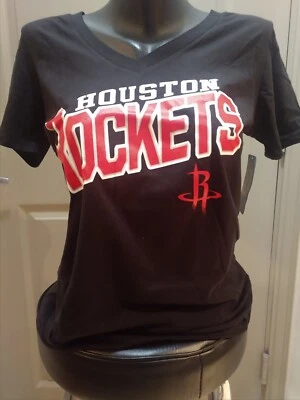 Camiseta New Era Houston Rockets Chris Paul Talla Pequeña Para Mujer Negra NUEVA Foto 1 de 4