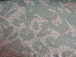 58inches SEA FOAM GREEN PRINT STUNNING DESIGNER FABRIC SILK CHIFFON - Picture 1 of 3