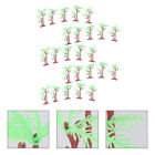  25 Pcs Mini Plam Tree Simulation Model Miniture Decoration Train Cake Large