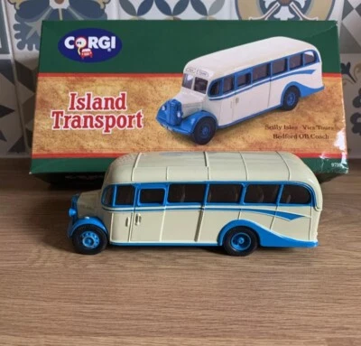 Corgi Island Transport 97101 Scilly Isles Vics Tours Bedford OB Coach Die Cast - Image 1 of 4