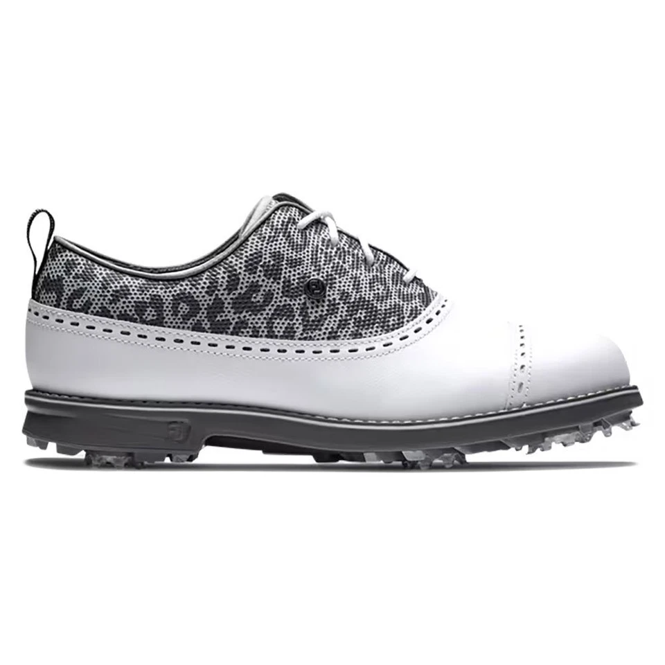 FootJoy DryJoys Premiere White/Charcoal 99037 Women's 7 Medium M
