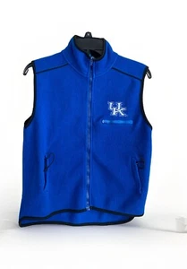 UK Kentucky Football/Bball Puma Blue Vest Full Zip Boys Youth Size M : 10-12 - Picture 1 of 5