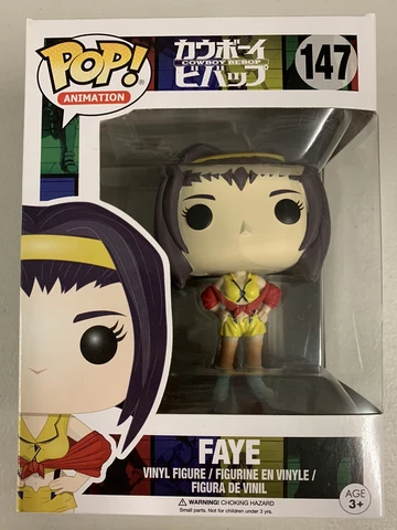 Faye 147 ~ Cowboy Bebop ~ Funko Pop Vinyl ~ Animation ~ RARE + Free Protector Cover