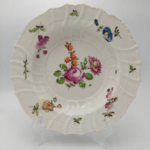 Antique 18 Century Royal Vienna Hand Painted Floral Flower Plate - Picture 1 of 8