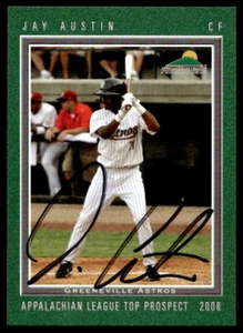 2008 Multi Ad Top Prospects Jay Austin Greenville Astros IP Autograph - Picture 1 of 2