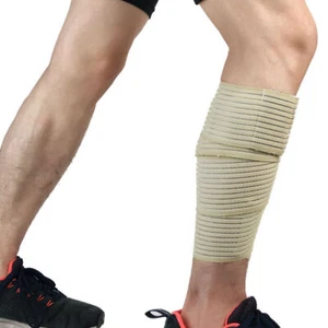 Men's Elastic Bandages Calf Leg Sleeve Sports Fitness Running Sports Protection - Picture 1 of 16