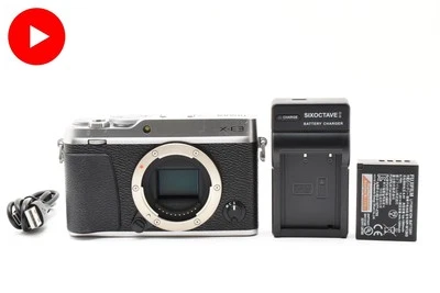 Fujifilm Fuji X-E3 24.3MP Mirrorless Digital Camera Silver From JAPAN *EXC+5* - image 1 of 4