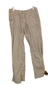 The North Face Khaki Nylon Rollup Women's Hiking Pants Size 10 (16"W X 39"L) - Picture 1 of 20