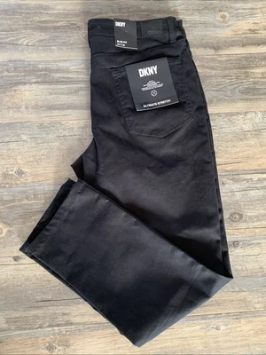 NUEVO CON ETIQUETAS DKNY Hombres Ultimate Pantalones Elásticos Stanton Calce Ajustado 34/29 Negro Foto 1 de 4