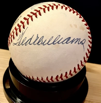 Ted Williams, Stan Musial, and others (8) HOF Multi Signed Autographed Baseball  - Image 1 of 4