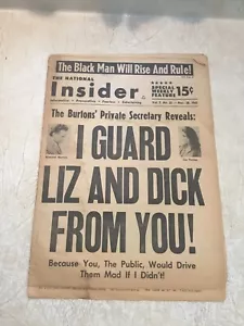National Insider Newspaper 1965 The Black Man Will Rise And Rule Rare - Picture 1 of 12
