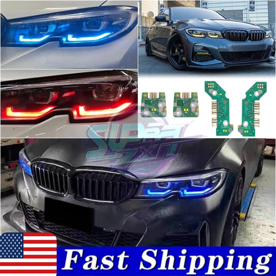Placas DRL para BMW G20 330ix 330i M340i M304IX 2019-22 LED luz de circulación diurna Foto 1 de 4