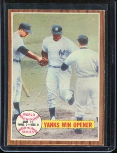 1962 Topps Baseball # 232 Yanks Win Opener (EX-MT) Excellent to Mint - Picture 1 of 2