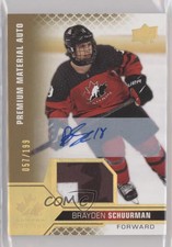 2022 Upper Deck Team Canada Juniors Men's U-18 /199 Brayden Schuurman Patch Auto