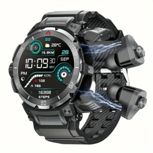 MONTRE CONNECTÉE 2 À 1 & TWS MODÈLE : GT100 CASQUE ÉCOUTEURS TÉLÉPHONE ANDROID IOS - Photo 1 sur 8